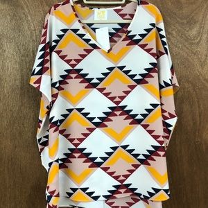 Peace love and cake tunic. Brand new with tags